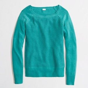 J. Crew Warmspun Waffle Crewneck Sweater